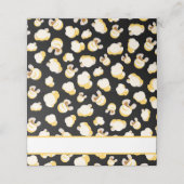 Filmtheater Theme Birthday Popcorn Patroon Plaatskaartje (Buitenkant ongevouwen)