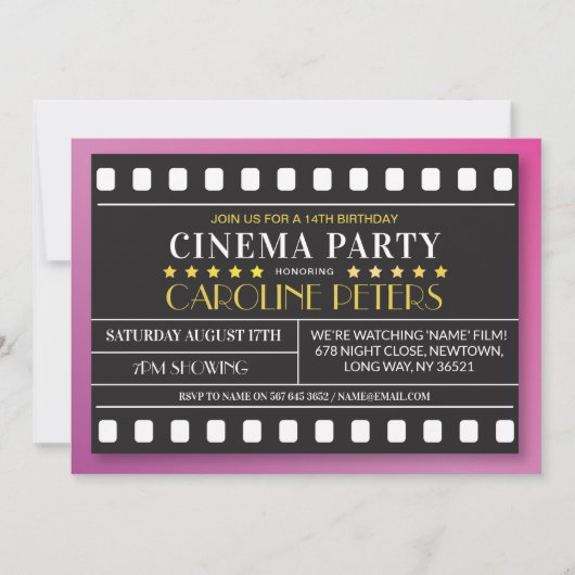 Filmtheaterdag om het even welke Leeftijd bioscoop Kaart (Voorkant)