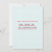 Filmtheebioscoop Birthday Boy Theme Party Kaart (Achterkant)