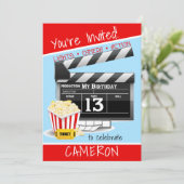 Filmthema 13e verjaardag kaart (Staand voorkant)