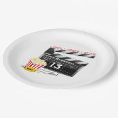 Filmthema 13e verjaardag papieren bordje (Gekanteld)