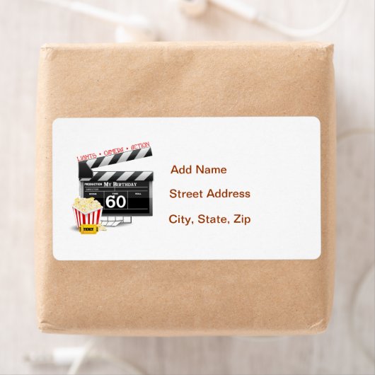 Filmthema 60e verjaardag etiket (Insitu)