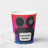 Filmthema Birthday Personalized Popcorn Drink Papieren Bekers (Voorkant)
