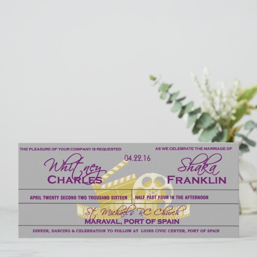 Filmthema bruiloft (Staand voorkant)