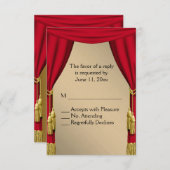 Filmthema Curtains Gold RSVP (Voorkant / Achterkant)