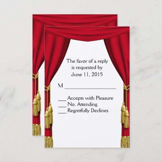 Filmthema RSVP (Voorkant / Achterkant)