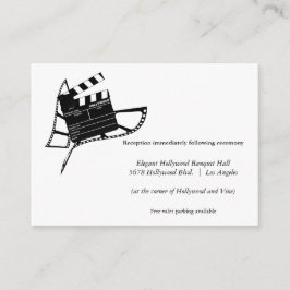 Filmthema Silhouette bruiloft receptie Kaart