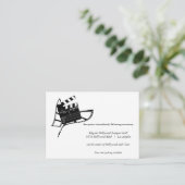 Filmthema Silhouette bruiloft receptie Kaart (Staand voorkant)