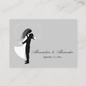 Filmthema Silhouette bruiloft receptie Kaart (Achterkant)