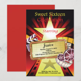 Filmthema Sweet 16 Uitnodiging
