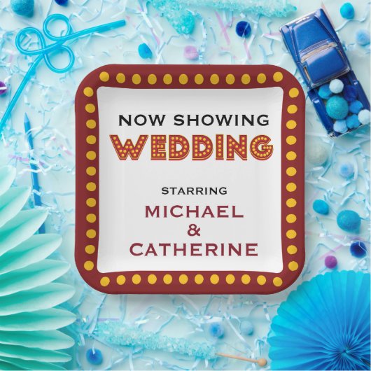 Filmthema Weddenschap selectiekader Papieren Bordje (Feest)