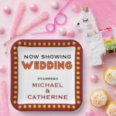 Filmthema Weddenschap selectiekader Papieren Bordje (Feest)