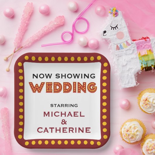 Filmthema Weddenschap selectiekader Papieren Bordje (Feest)