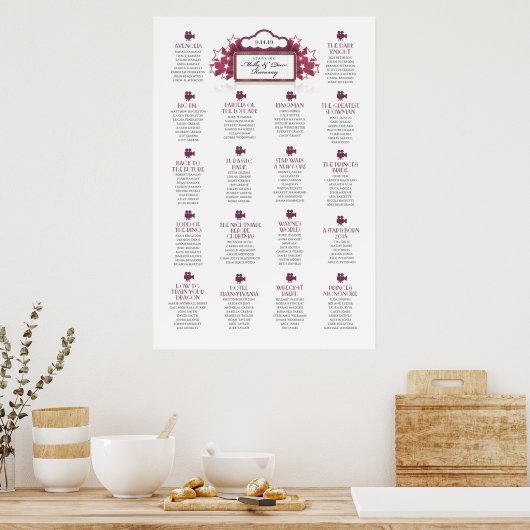 Filmthema Weddenschappen Poster (Keuken)