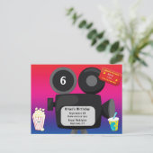 Filmthemaparty uitnodiging (Staand voorkant)