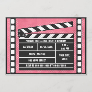 Filmthuispartij Clapboard Red Kaart