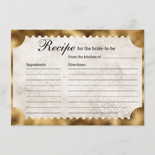  filmticket Vrijgezellenfeest Recept Informatiekaartje (Voorkant)