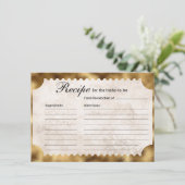  filmticket Vrijgezellenfeest Recept Informatiekaartje (Staand voorkant)