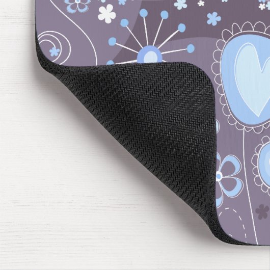 Filmtuin in blauw en grijs muismat (Hoek)