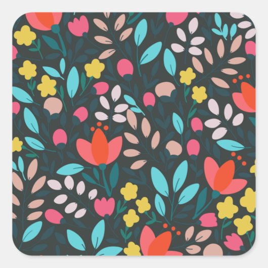 Filmtuin Vierkante Sticker (Voorkant)