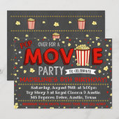 Filmuitnodiging Film Verjaardagsfeest Film Uitnodi Kaart (Voorkant / Achterkant)