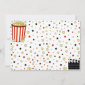 Filmuitnodiging Film Verjaardagsfeestje Film Uitno Kaart (Achterkant)