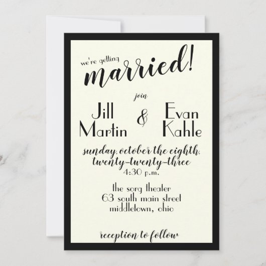  filmuitnodiging van 40 kaart (Voorkant)