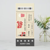 Filmvanavond - Ticket van de Partij van de verjaar Kaart (Staand voorkant)