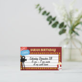 filmverjaardagskaart informatiekaartje (Staand voorkant)