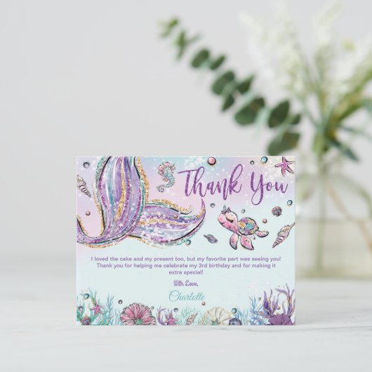 Filmverzegel Baby shower Birthday Bedankkaart (Staand voorkant)