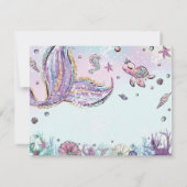 Filmverzegel Baby shower Birthday Bedankkaart (Achterkant)