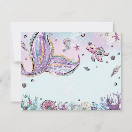 Filmverzegel Baby shower Birthday Bedankkaart (Achterkant)