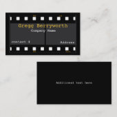 FilmVisitekaartje Visitekaartje (Voorkant / Achterkant)