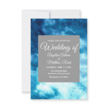 FilmWaterverf Floral Blue Modern