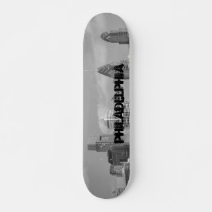 Filmwolkenkrabber zwart-wit persoonlijk skateboard