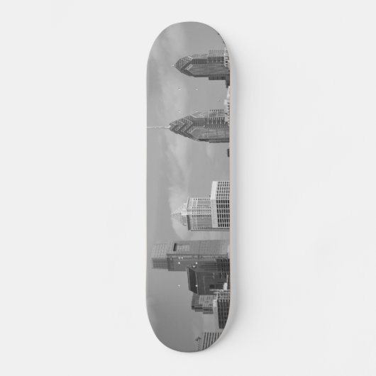 Filmwolkenkrabber zwart-wit skateboard (Voorkant)