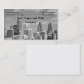 Filmwolkenkrabber zwart-wit visitekaartje (Voorkant / Achterkant)