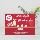 Filmzondag glimlachen Popcorn Cartoon Kinderen Kaart (Staand voorkant)