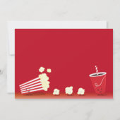 Filmzondag glimlachen Popcorn Cartoon Kinderen Kaart (Achterkant)