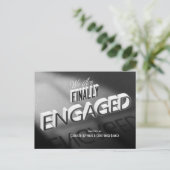 Filmzwart eindelijk opslaan Datum Briefkaart (Staand voorkant)