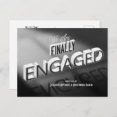 Filmzwart eindelijk opslaan Datum Briefkaart (Voorkant / Achterkant)