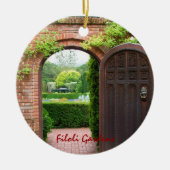 Filoli Gardens kerstversiering Keramisch Ornament (Voorkant)