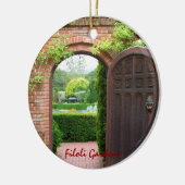 Filoli Gardens kerstversiering Keramisch Ornament (Links)