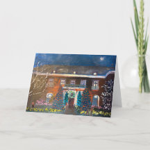 Filoli Holiday Light Show wenskaart