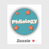 Filologie Sticker (Vel)