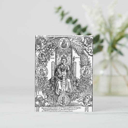 Filosofa van Albrecht Durer Briefkaart (Staand voorkant)