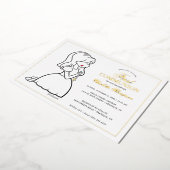 Filosofen eerste gemeenschap - Girl Folie Uitnodiging (Gedraaid)