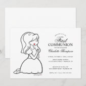 Filosofen eerste gemeenschap - Girl Kaart (Voorkant / Achterkant)