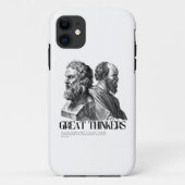Filosofie Art Print - Plato en Socrates Case-Mate iPhone Case (Achterkant)