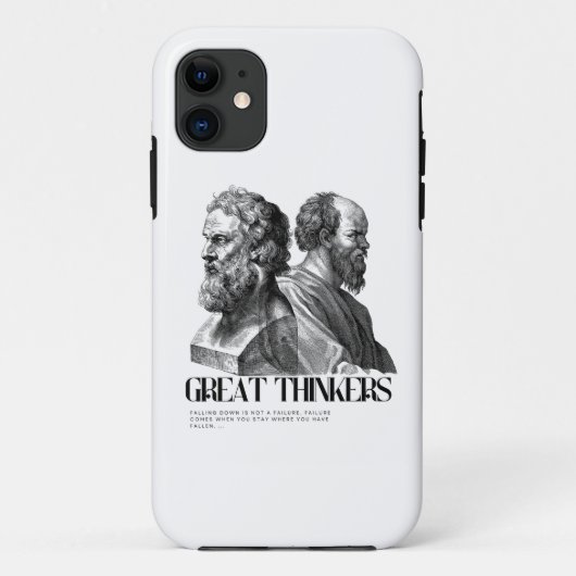 Filosofie Art Print - Plato en Socrates Case-Mate iPhone Case (Achterkant)